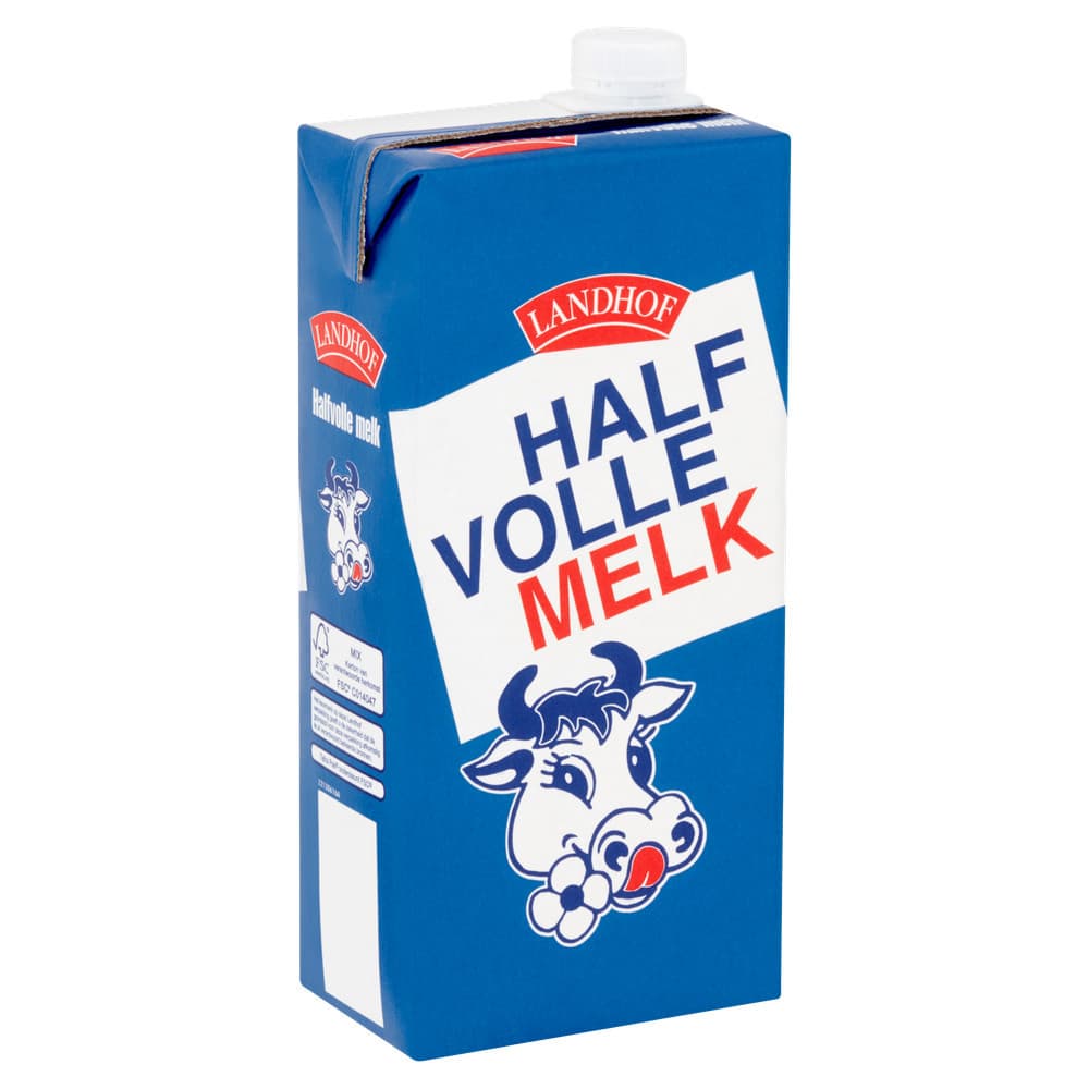 Melk Landhof halfvol houdbaar pak 1 liter 2