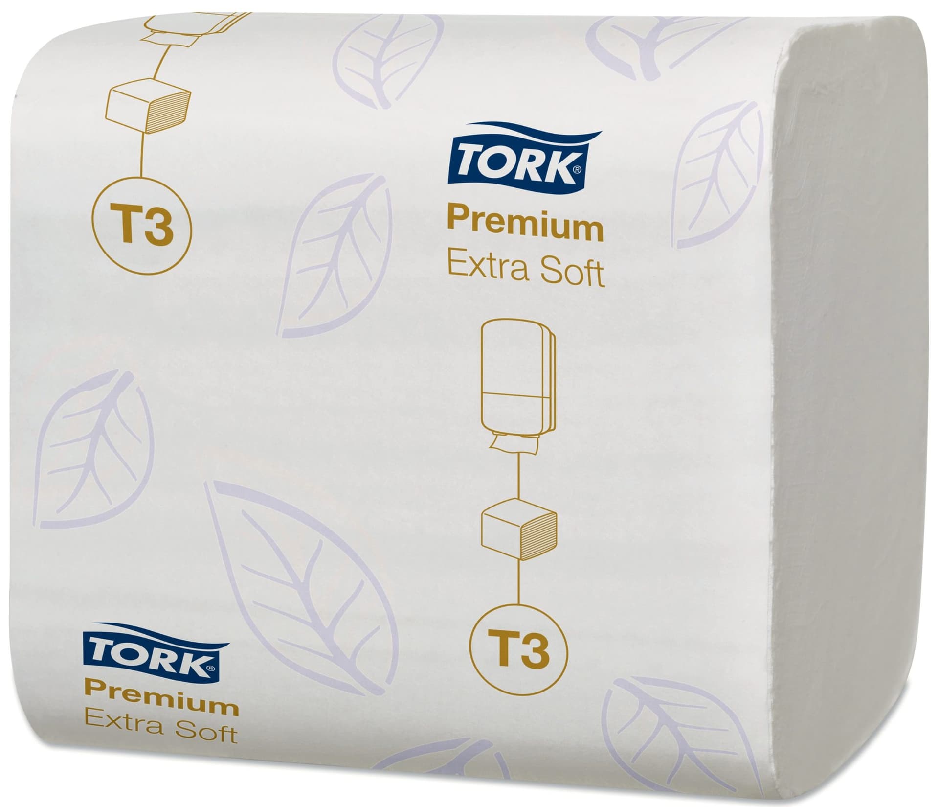 Toiletpapier Tork T3 Premium gevouwen 2-laags 110x190mm wit 114276 2