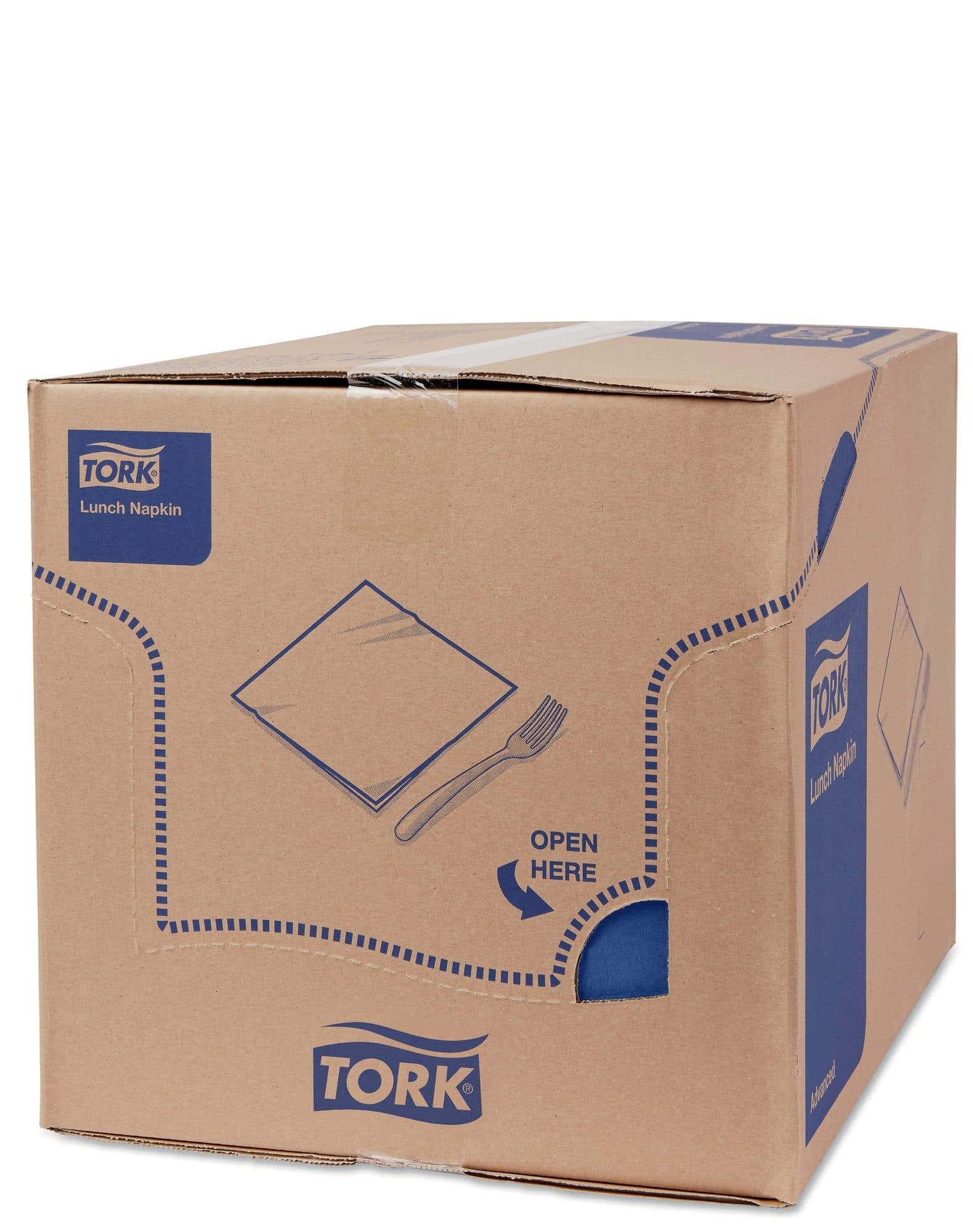 Lunchservet Tork Advanced 1/8 vouw 2-laags 328x325mm 200 vel donkerblauw 477421 2