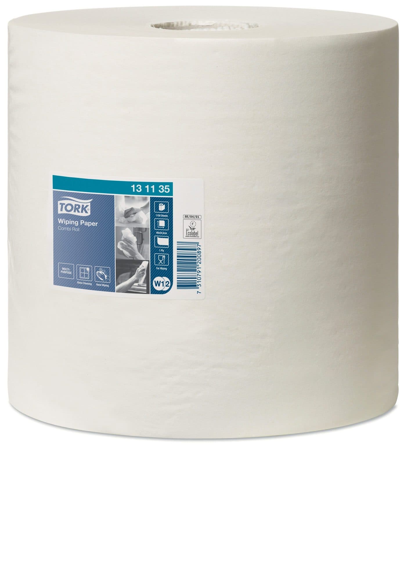 Poetspapier Tork W2 Advanced 1-laags 1150 vel wit 131135 2