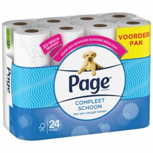 Toiletpapier Page Compleet Schoon 2-laags 140vel 24 rol wit 2