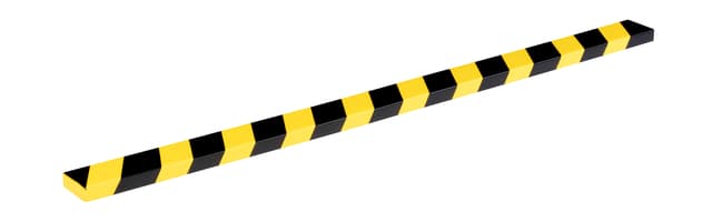Beschermingsprofiel Durable S20 recht 1m geel zwart 2
