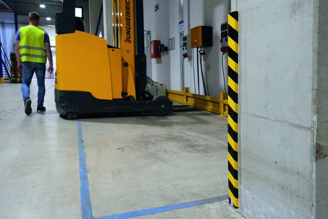 Beschermingsprofiel Durable S20 recht 1m geel zwart 4