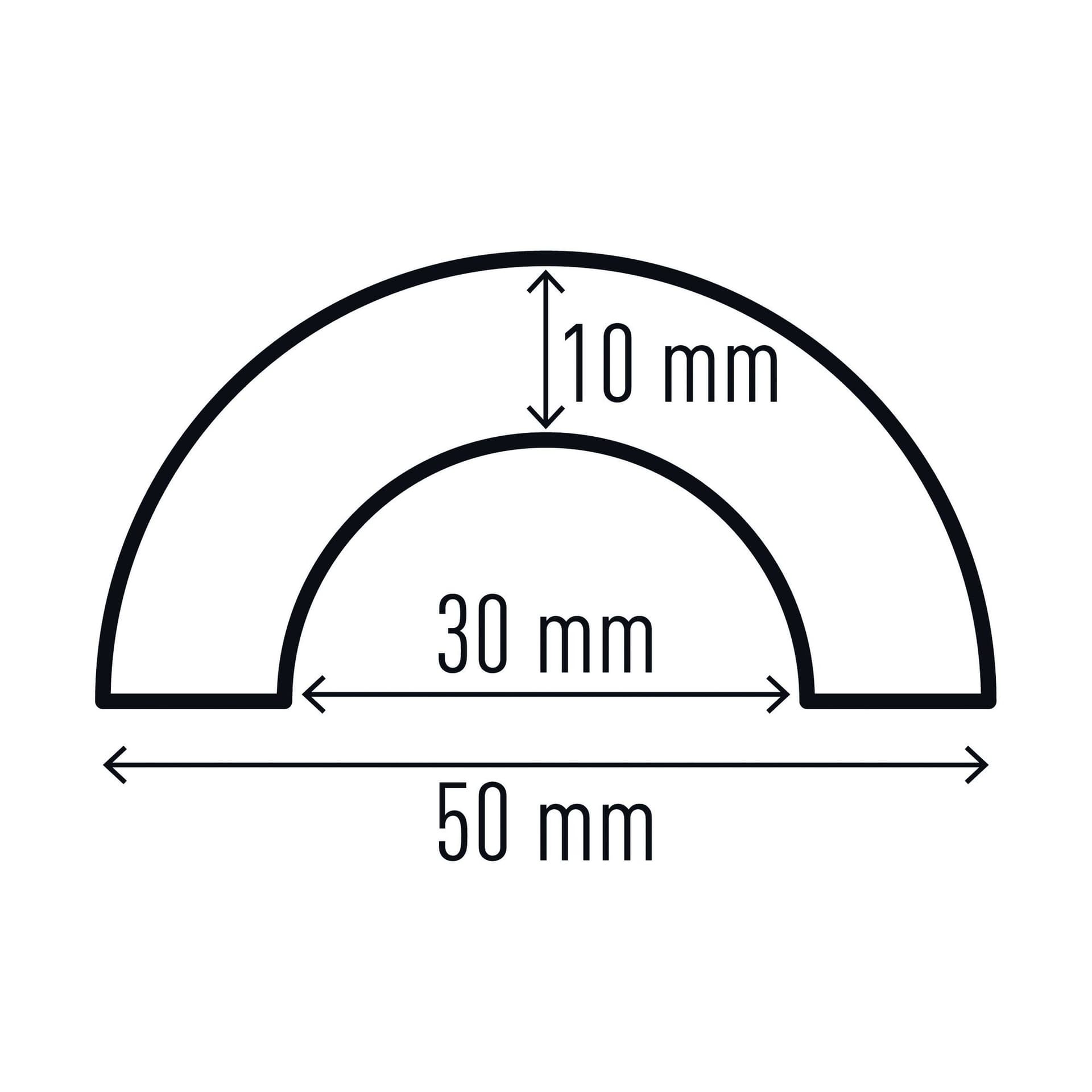 Beschermingsprofiel Durable P30 buis 1m geel zwart 3