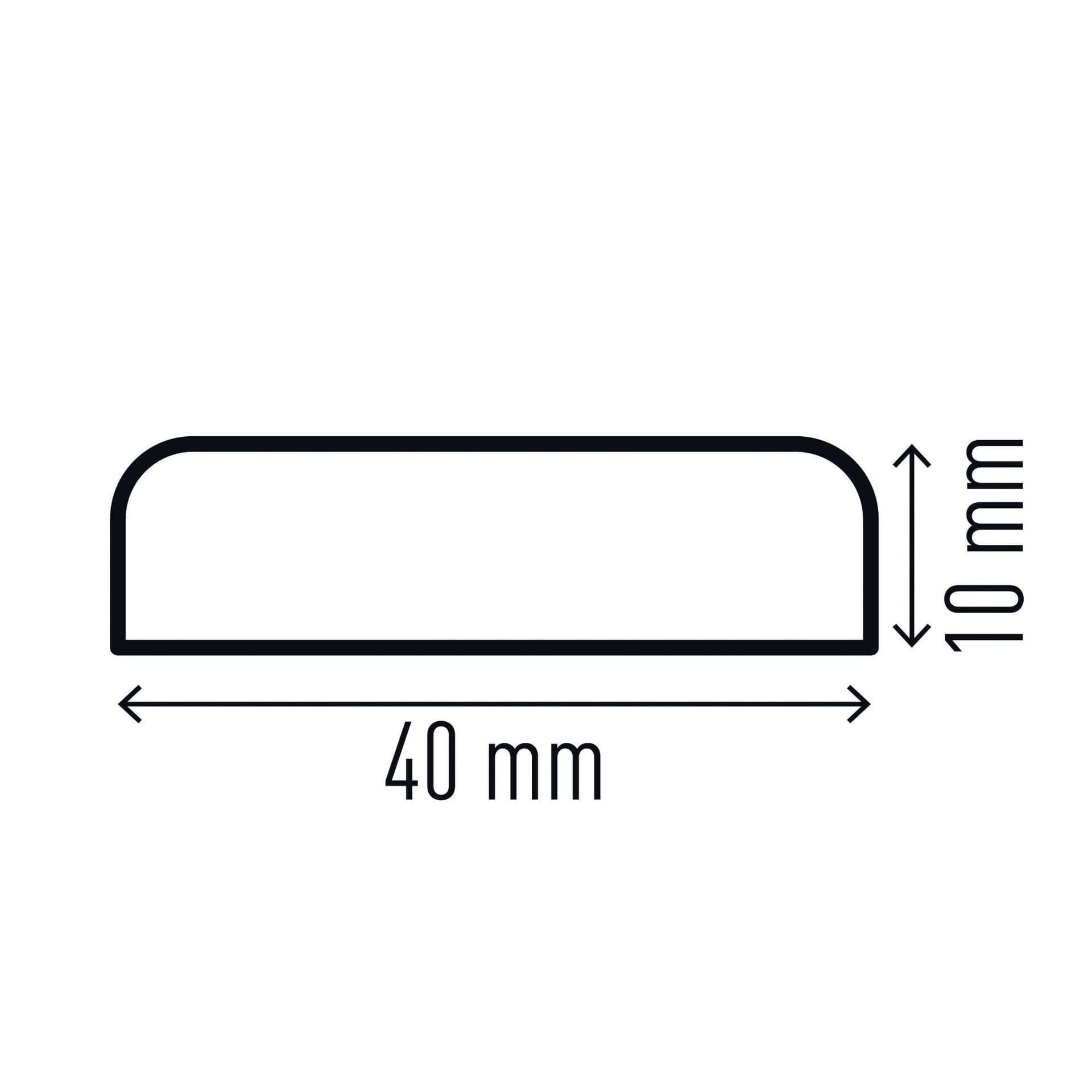 Beschermingsprofiel Durable S10 recht 1m geel zwart 3