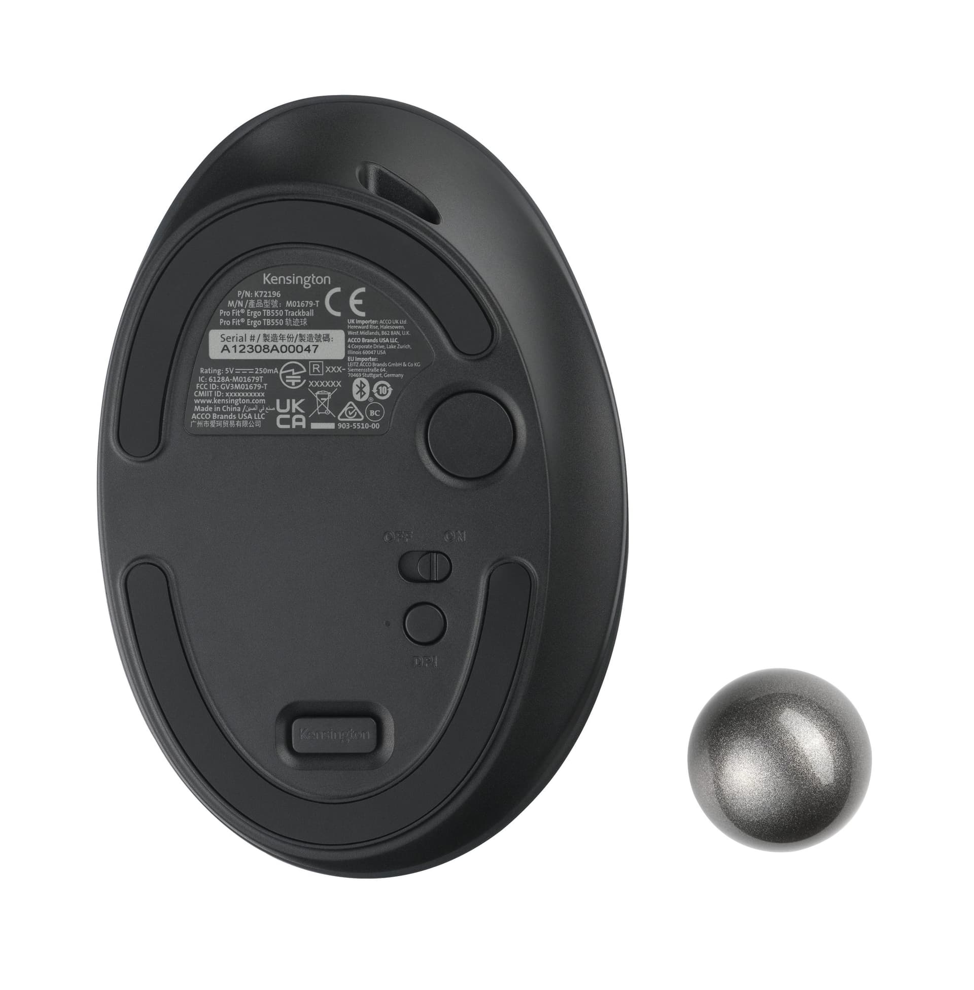 Muis Kensington Trackball EQ TB550 3
