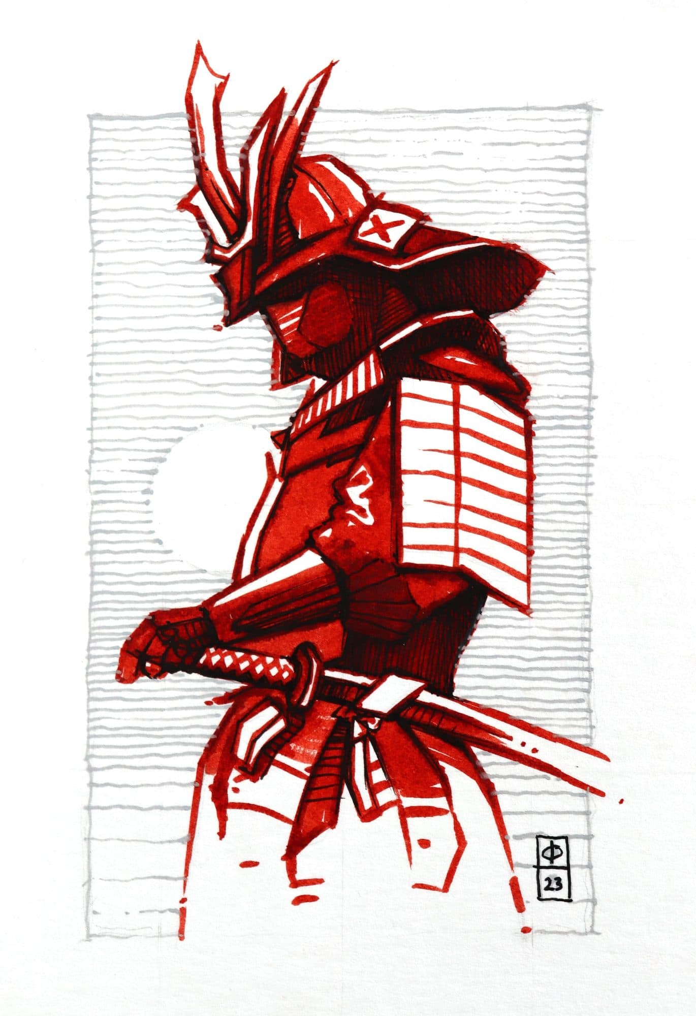 Tekenset Sakura Creative Kit Samurai 6 stuks 3