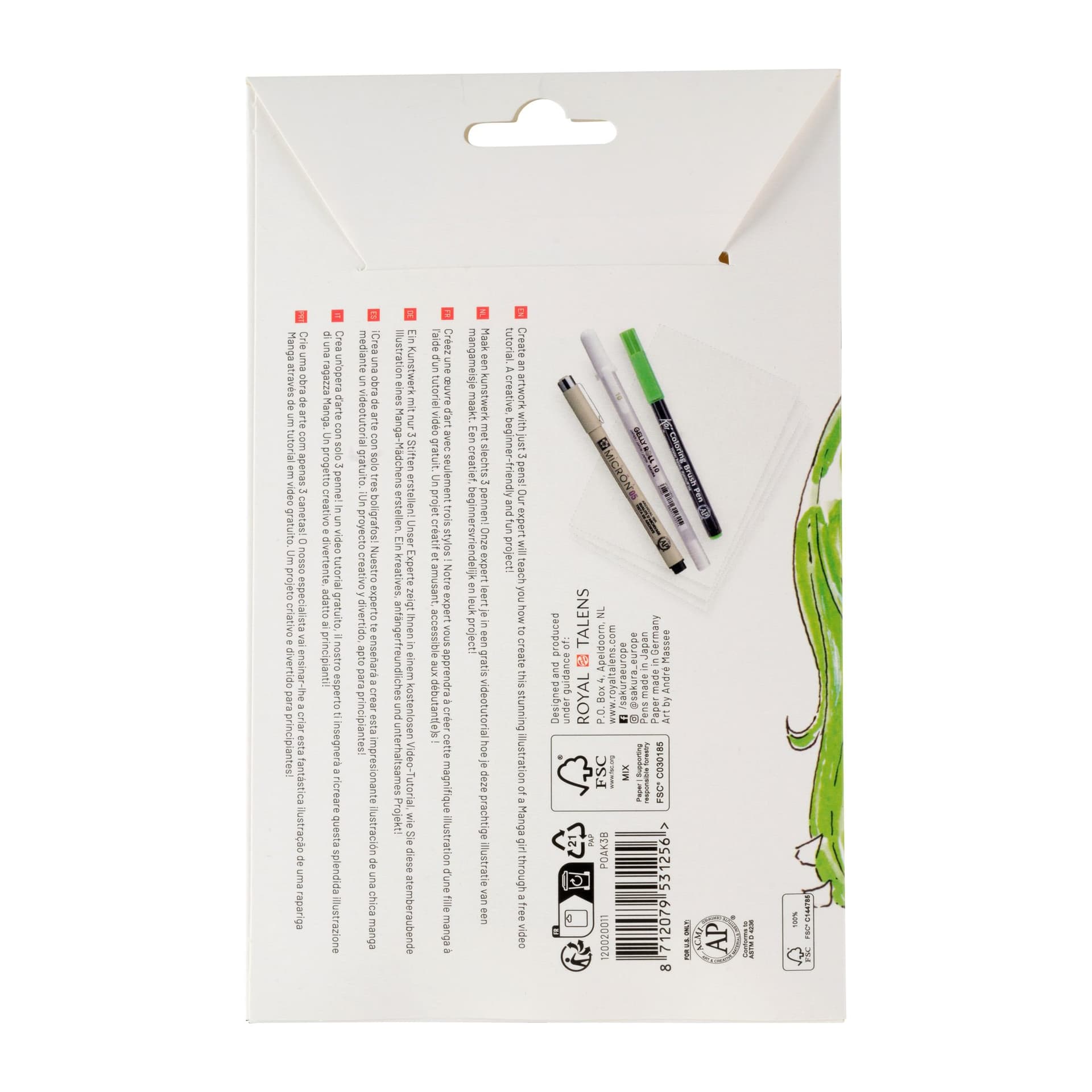 Tekenset Sakura Creative Kit Manga 6 stuks 4