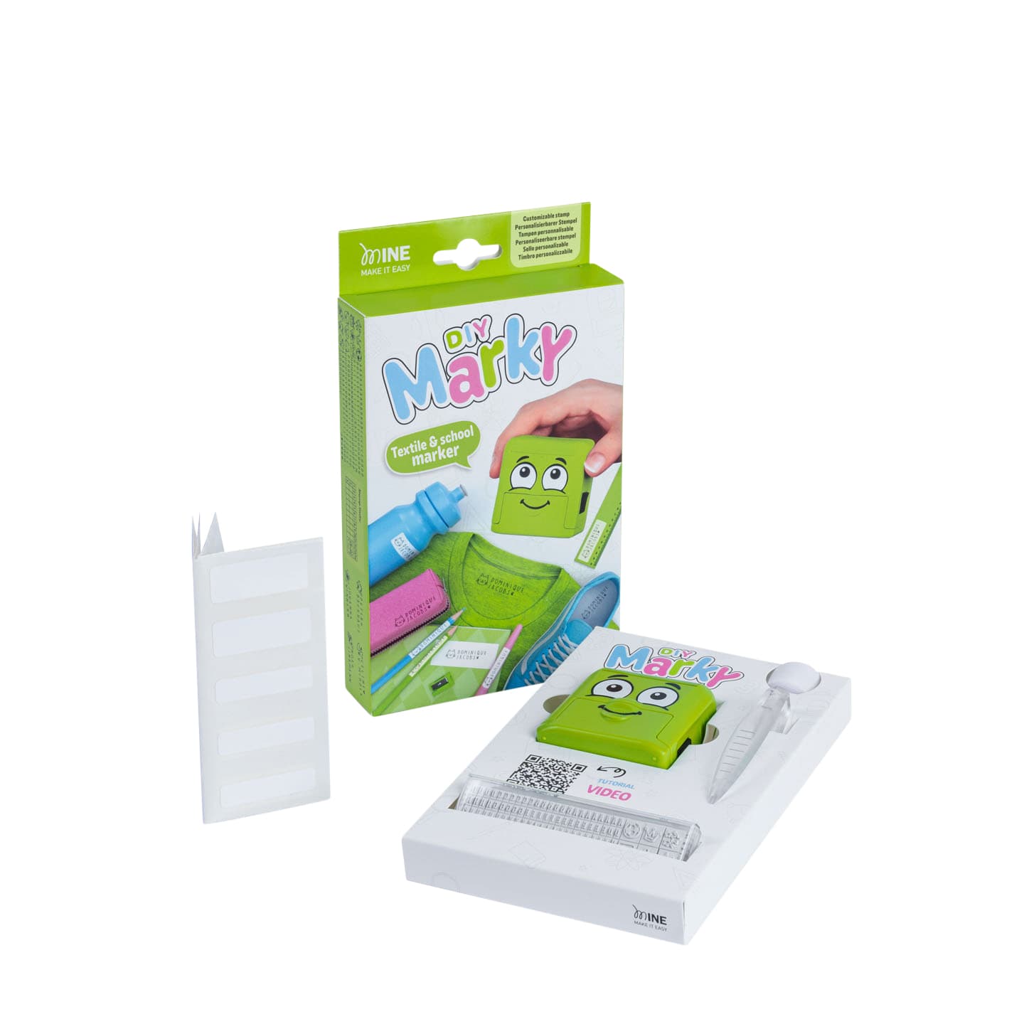 Textielstempel Colop Marky personaliseerbaar groen 3