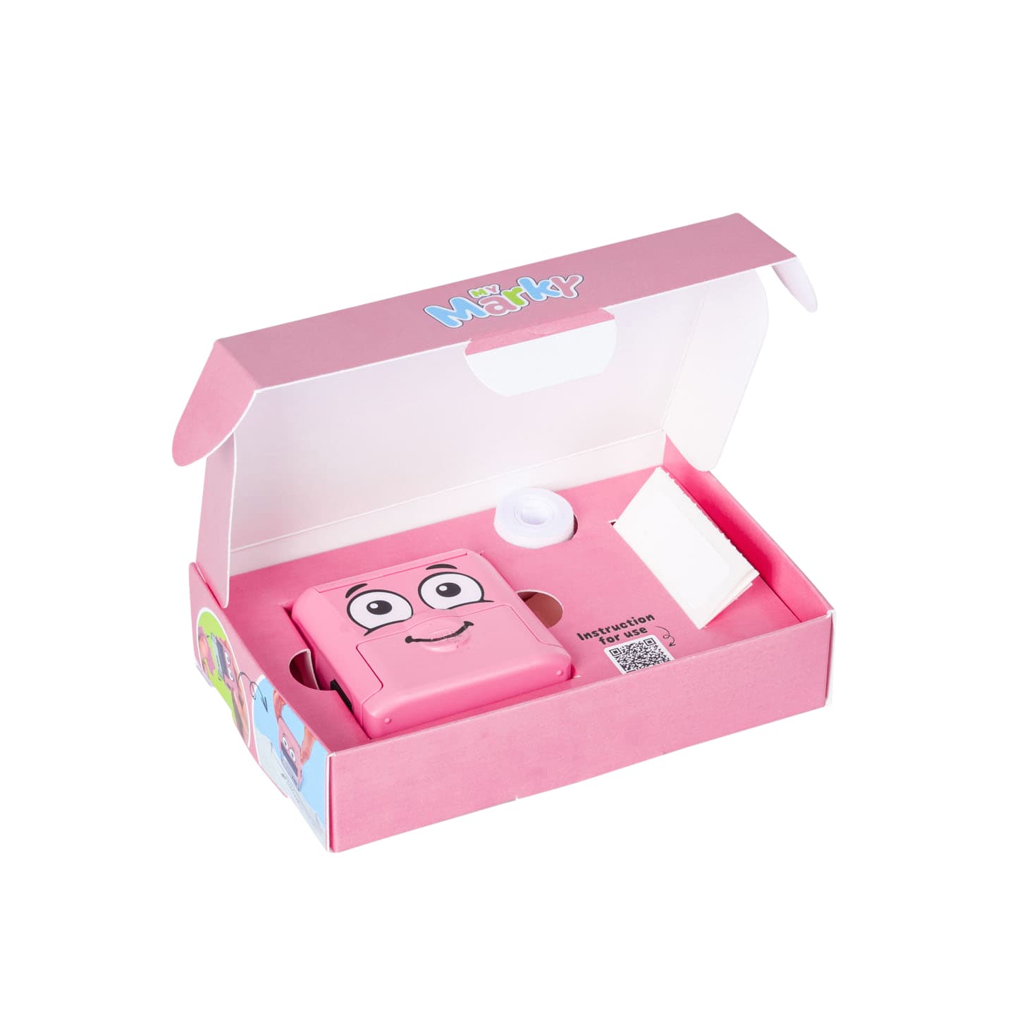 Textielstempel Colop Marky personaliseerbaar roze 2