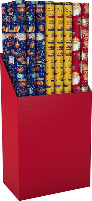 Inpakpapier Sinterklaas 300x100cm assorti