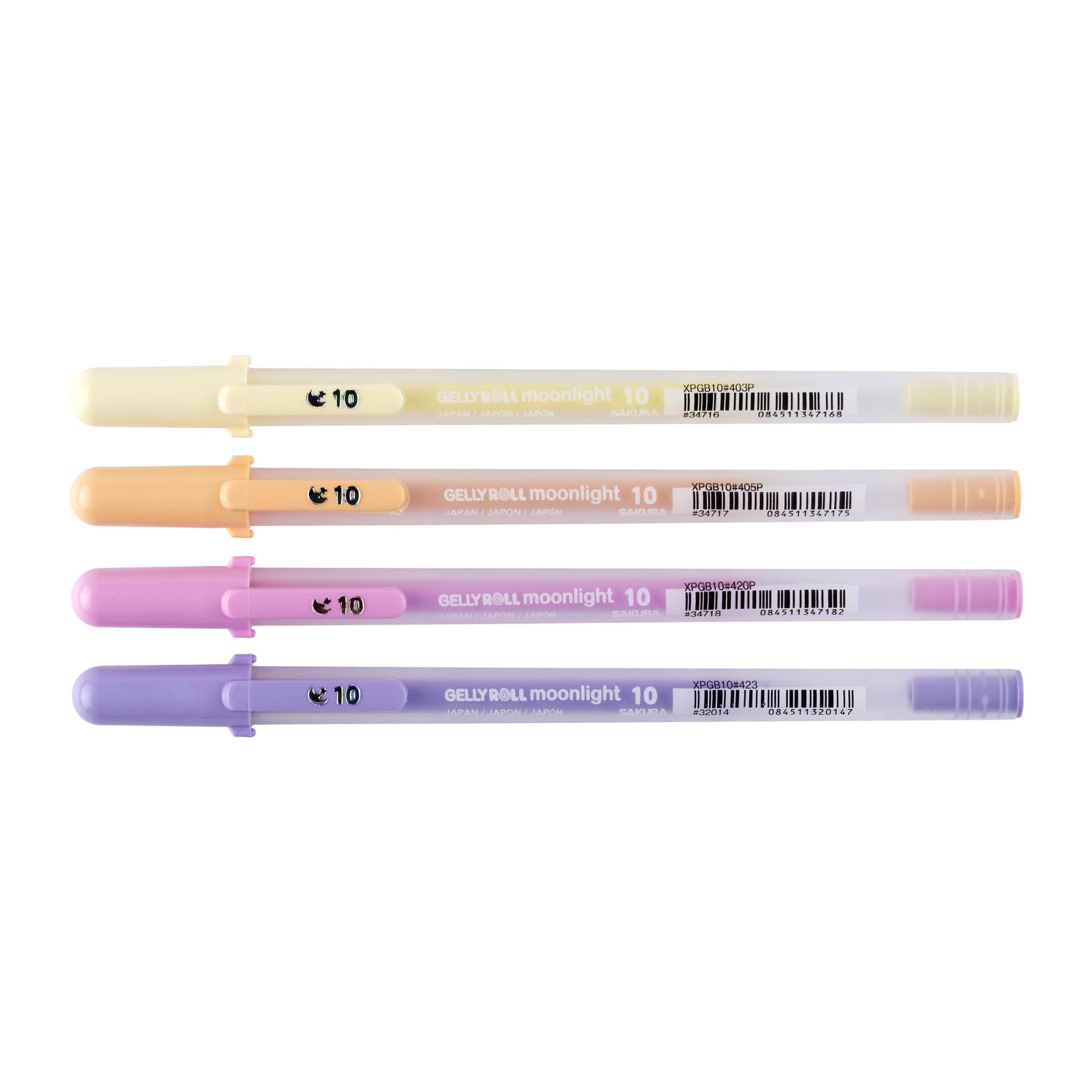 Gelschrijver Sakura Gelly Roll Moonlight 10 sunrise set à 4 kleuren