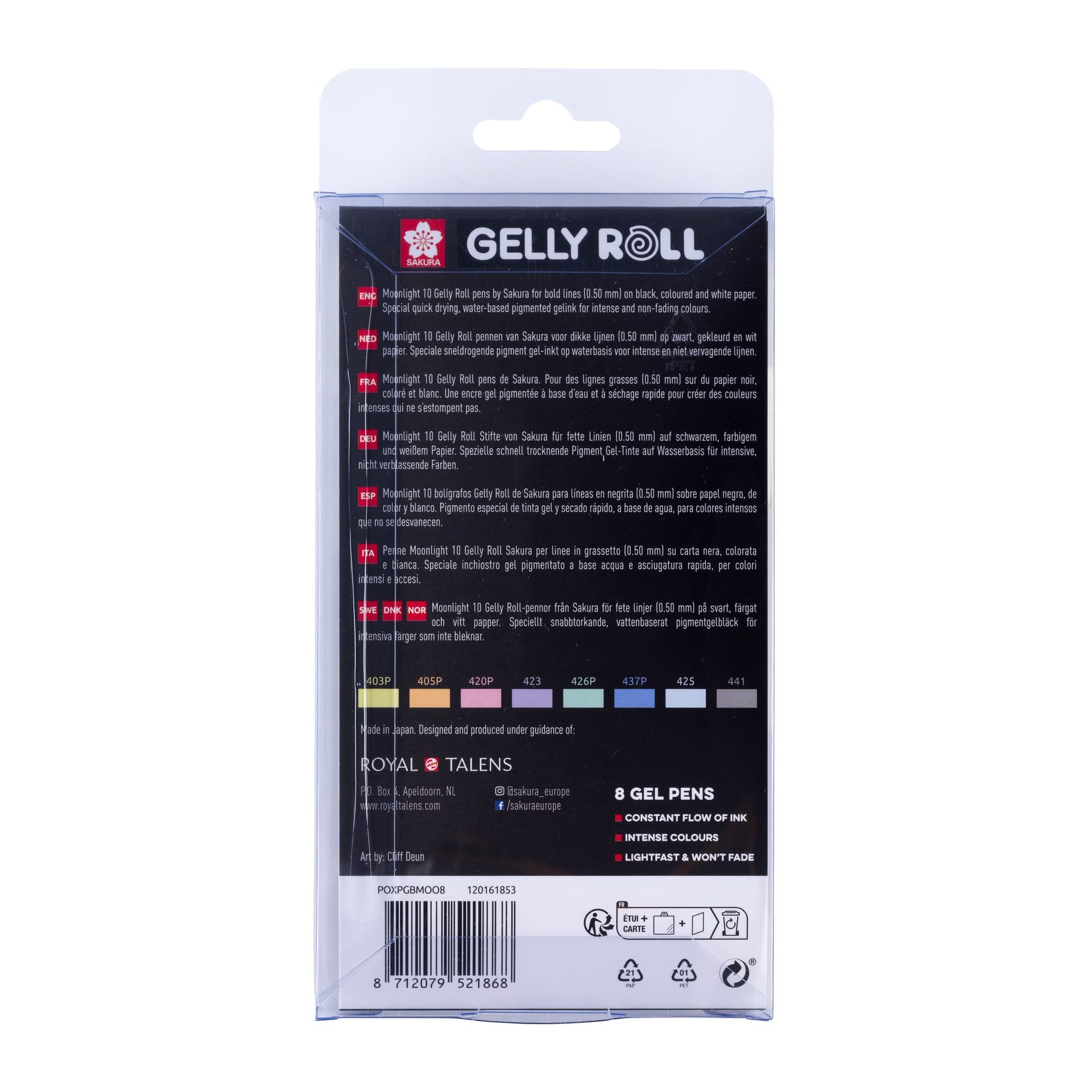 Gelschrijver Sakura Gelly Roll Moonlight 10 pastel set à 8 kleuren 4