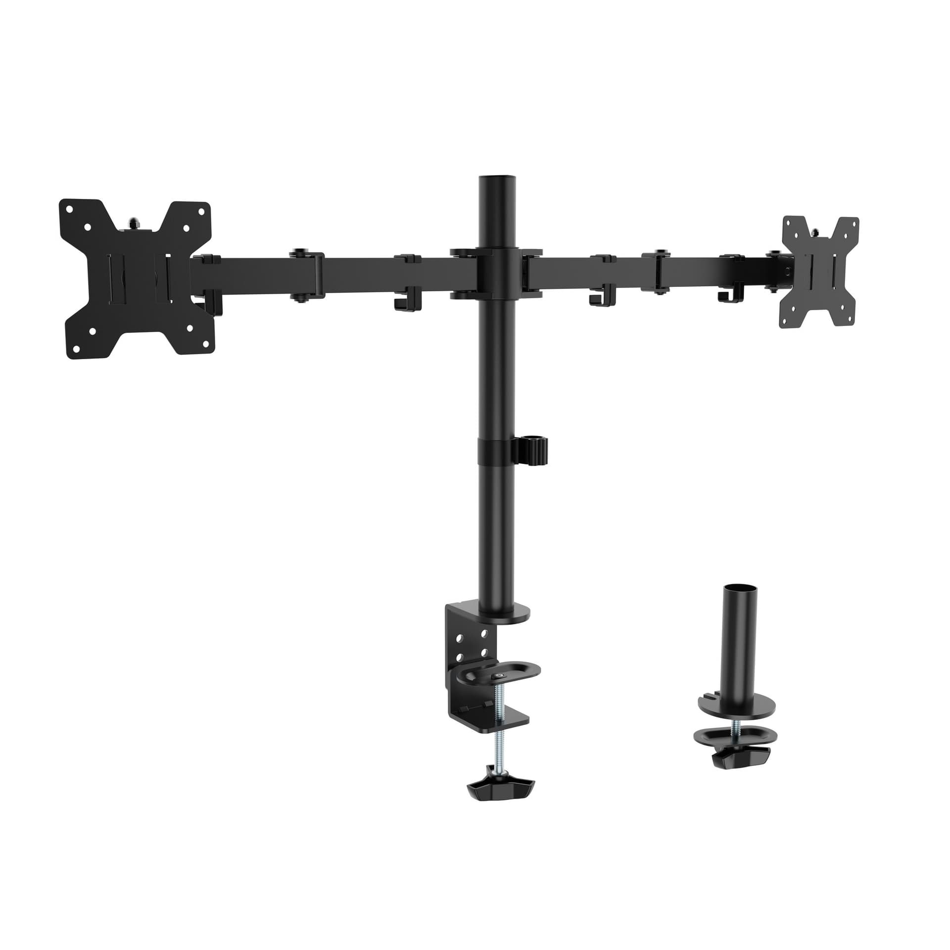 Monitorarm Quantore 2 schermen 17-27 inch zwart 2