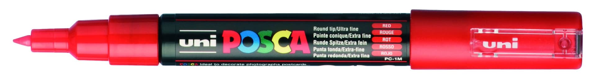 Paintmarker Uni POSCA PC1MC extra fijn rood