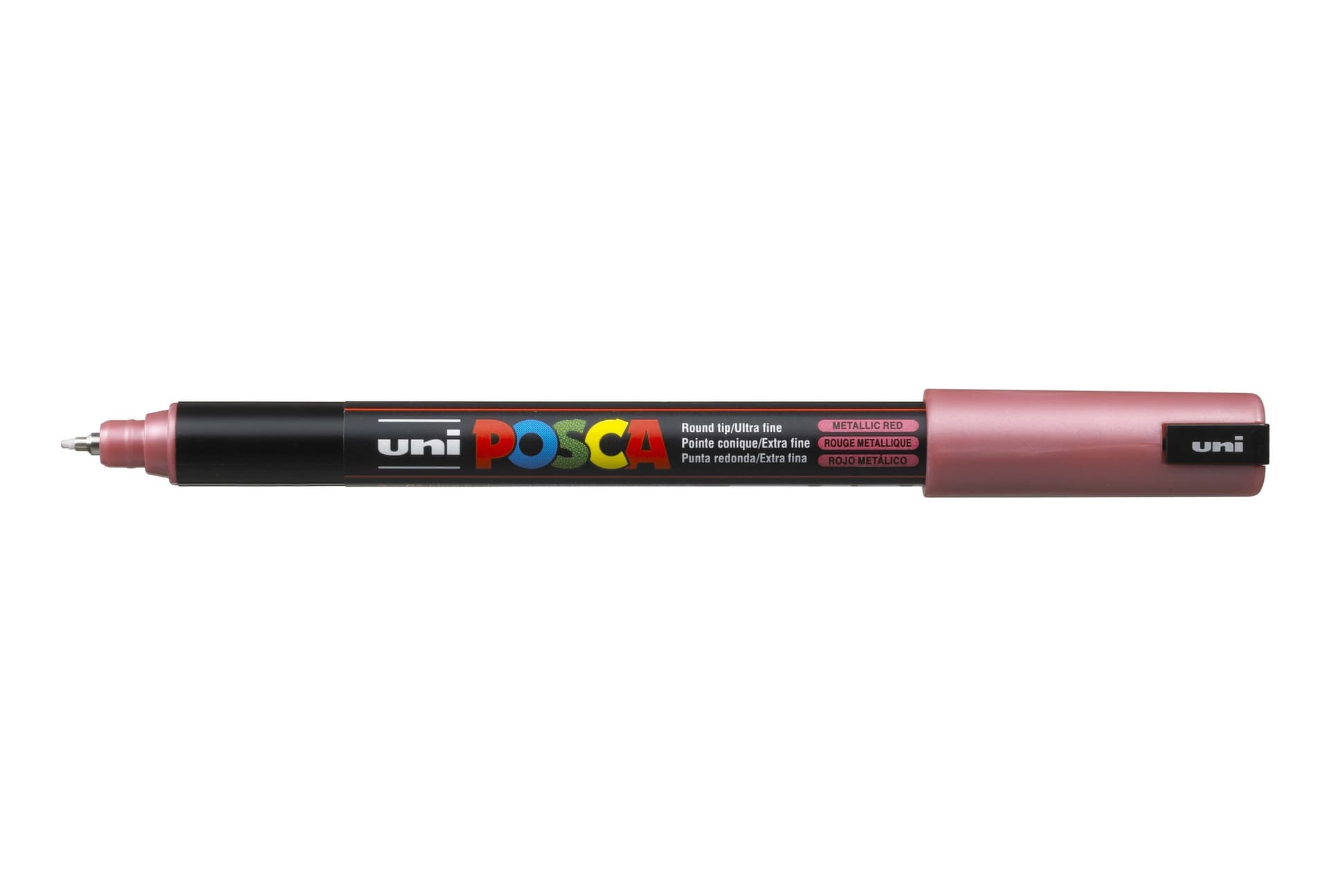 Paintmarker Uni POSCA PC1MR extra fijn metallic rood