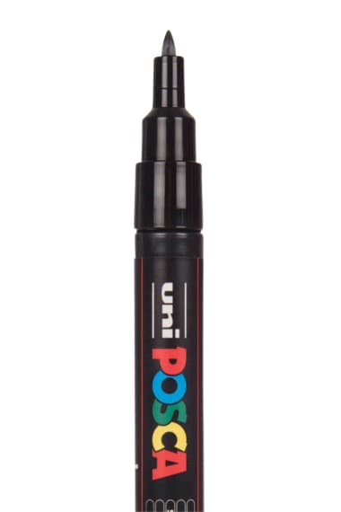 Paintmarker Uni POSCA PC1MC extra fijn wit 2