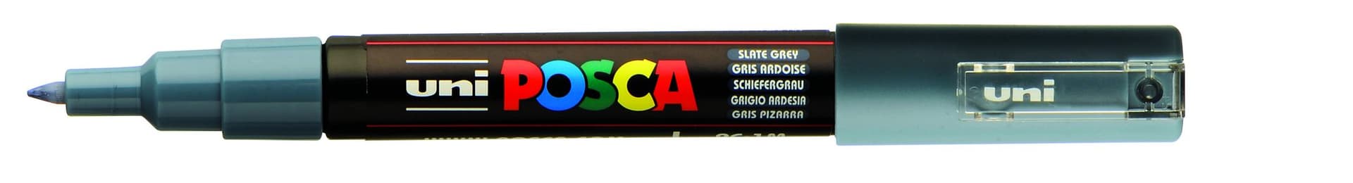 Paintmarker Uni POSCA PC1MC extra fijn leisteengrijs