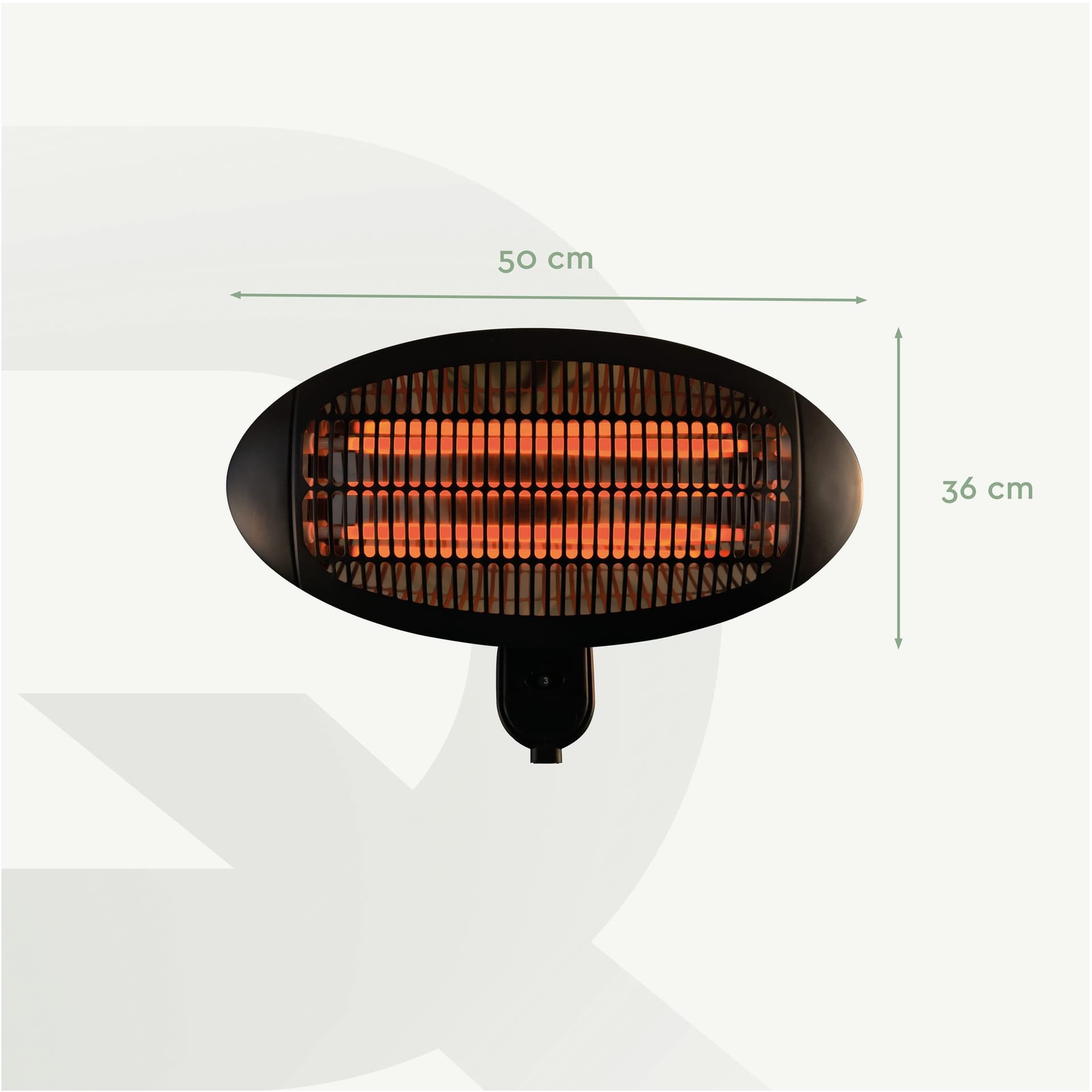 Terrasverwarmer BRASQ PHW100 hangend elektrisch 2