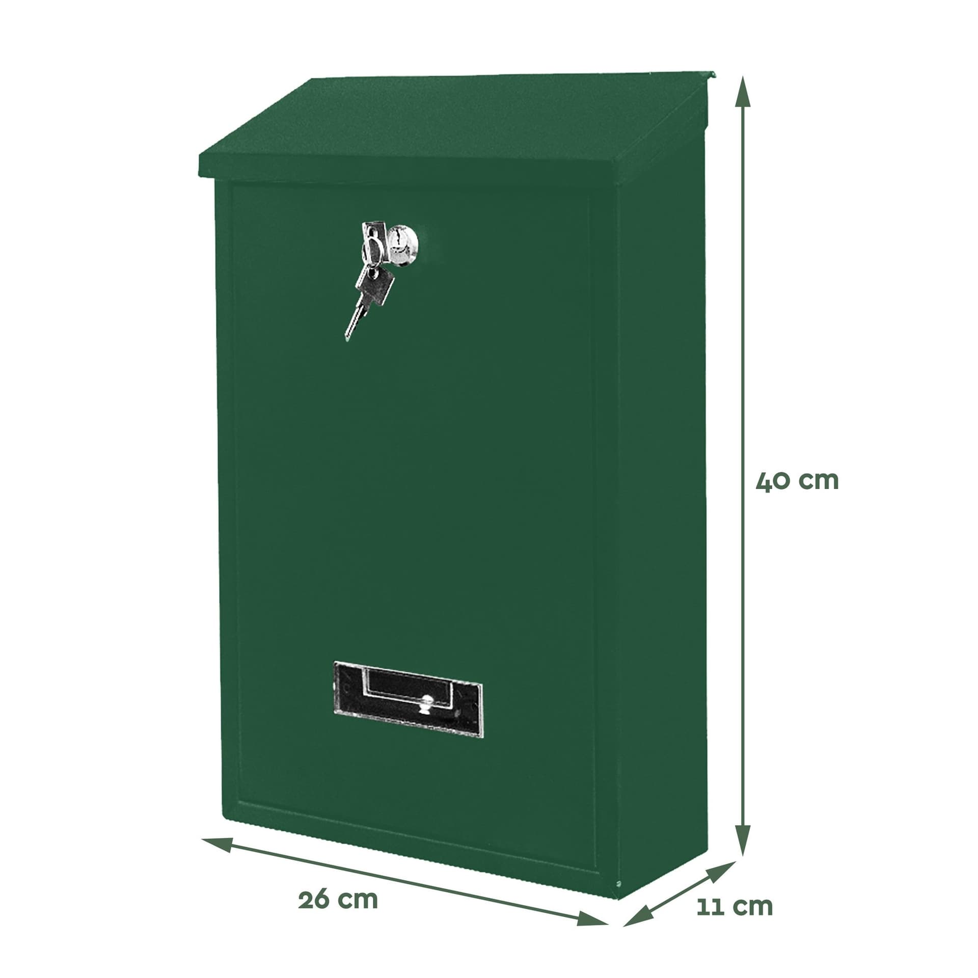 Brievenbus BRASQ PB100 Basic wand groen 2