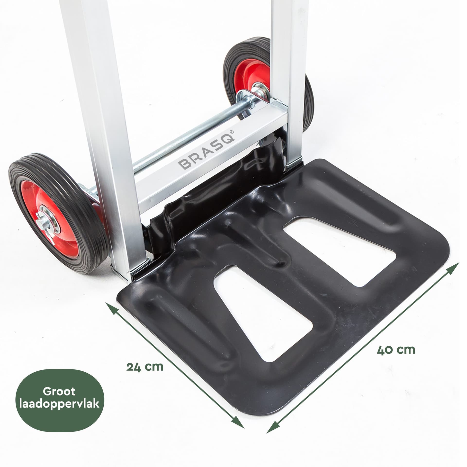 Steekwagen BRASQ stalen plateau 90 kg 6