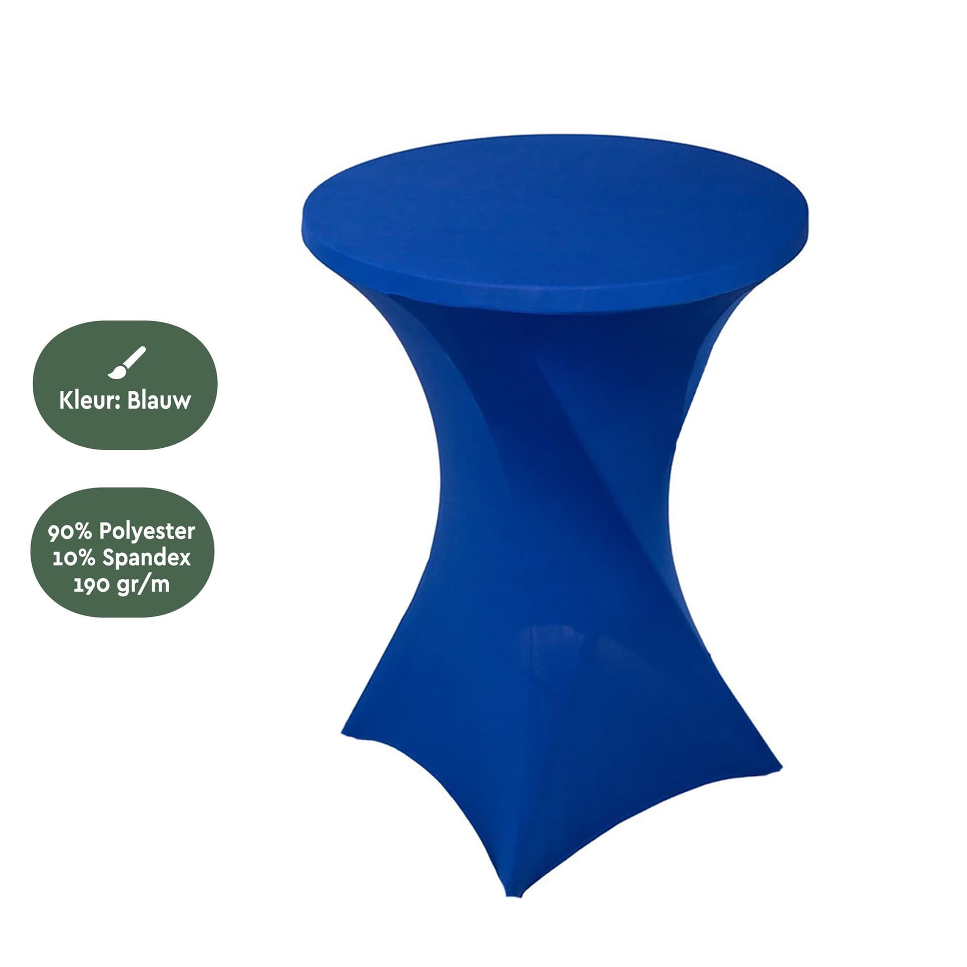 Tafelrok BRASQ voor statafel 80cm blauw 3