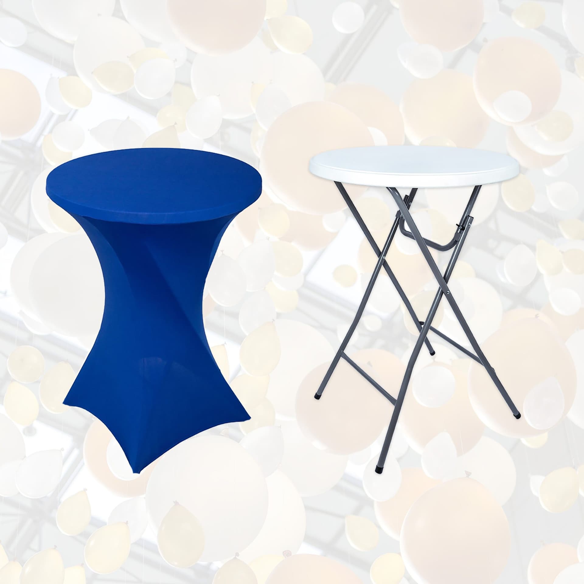Tafelrok BRASQ voor statafel 80cm blauw 4