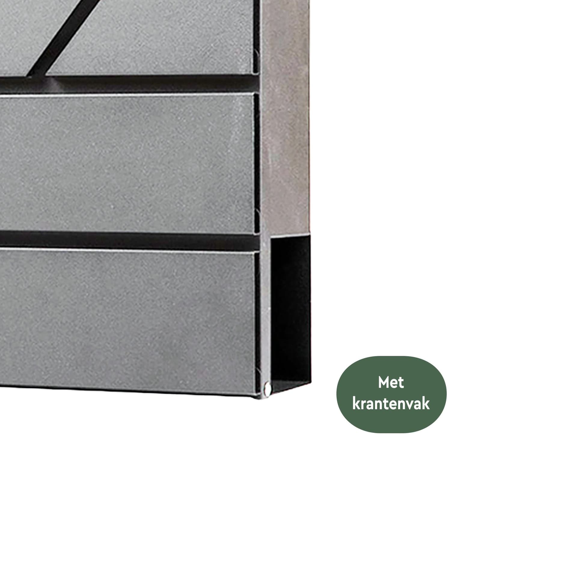 Brievenbus BRASQ PB200 Deluxe wand rvs 3