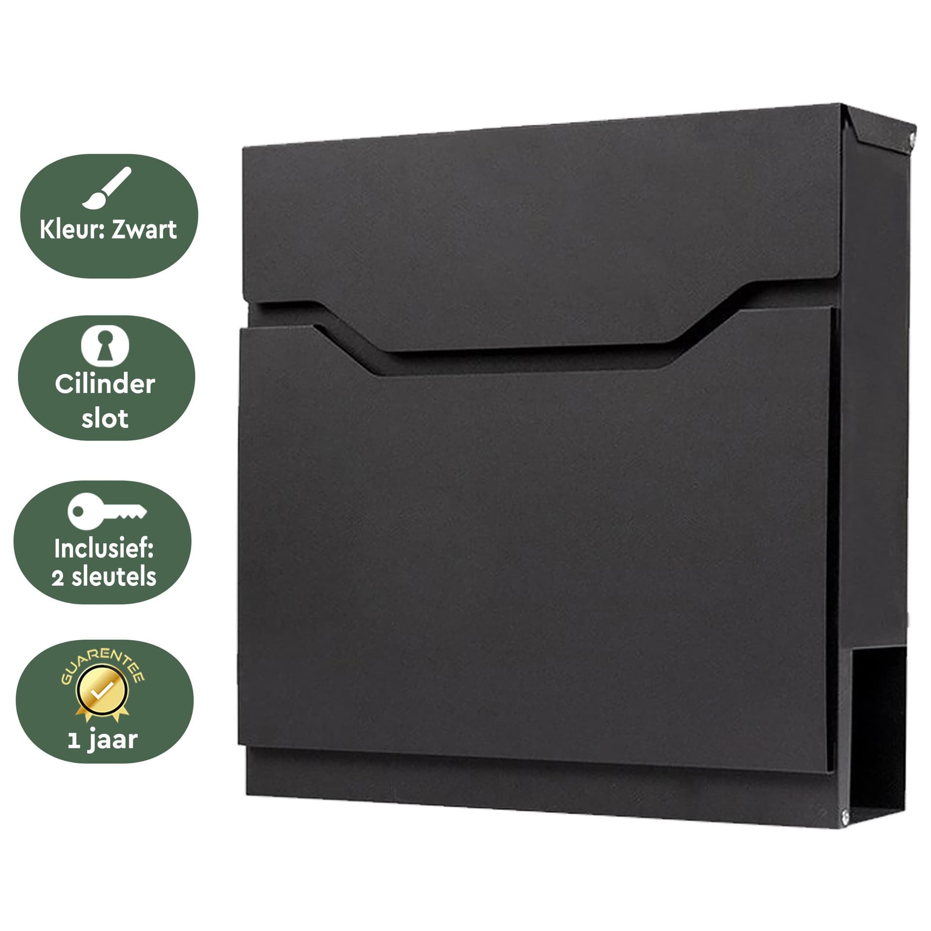 Brievenbus BRASQ PB300 Premium zwart 3