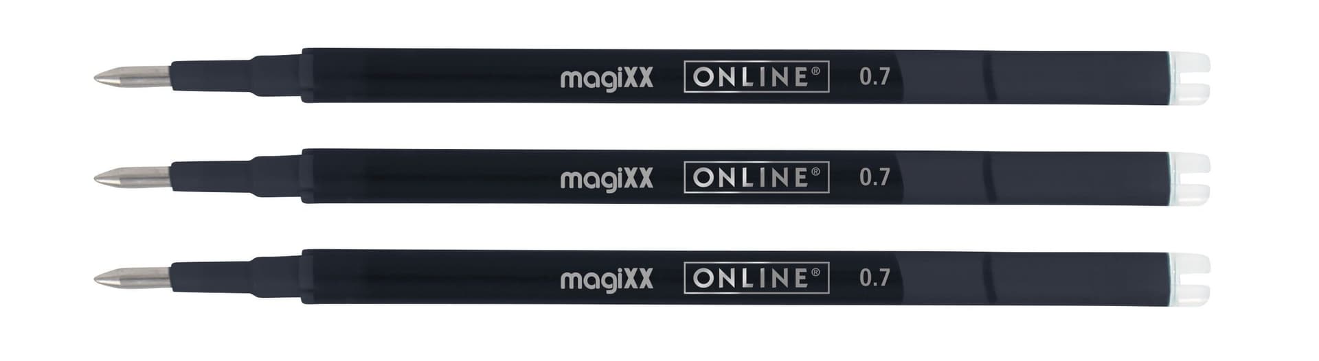 Gelschrijvervulling Online Magixx medium zwart blister à 3 stuks 2