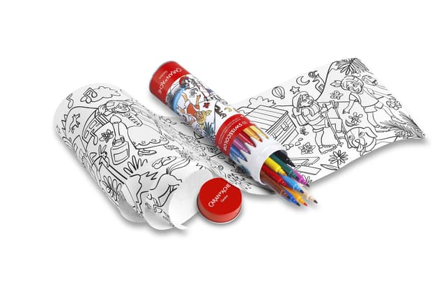 Viltstift Caran d'ache Swisscolor met poster koker à 10 kleuren 2