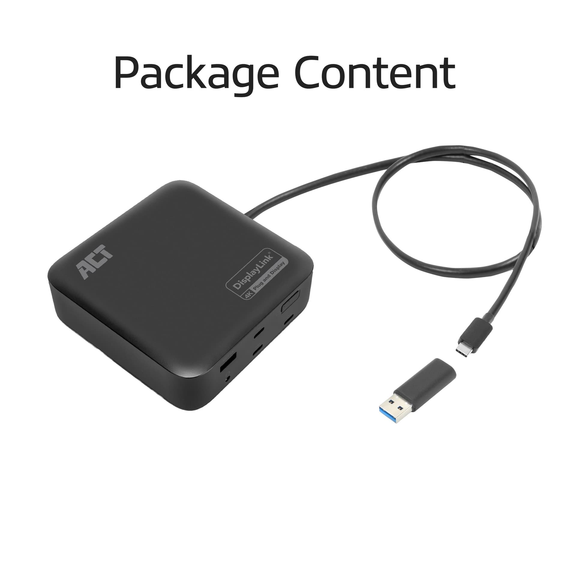 Dockingstation ACT USB-C Dual Monitor met Power Delivery 3