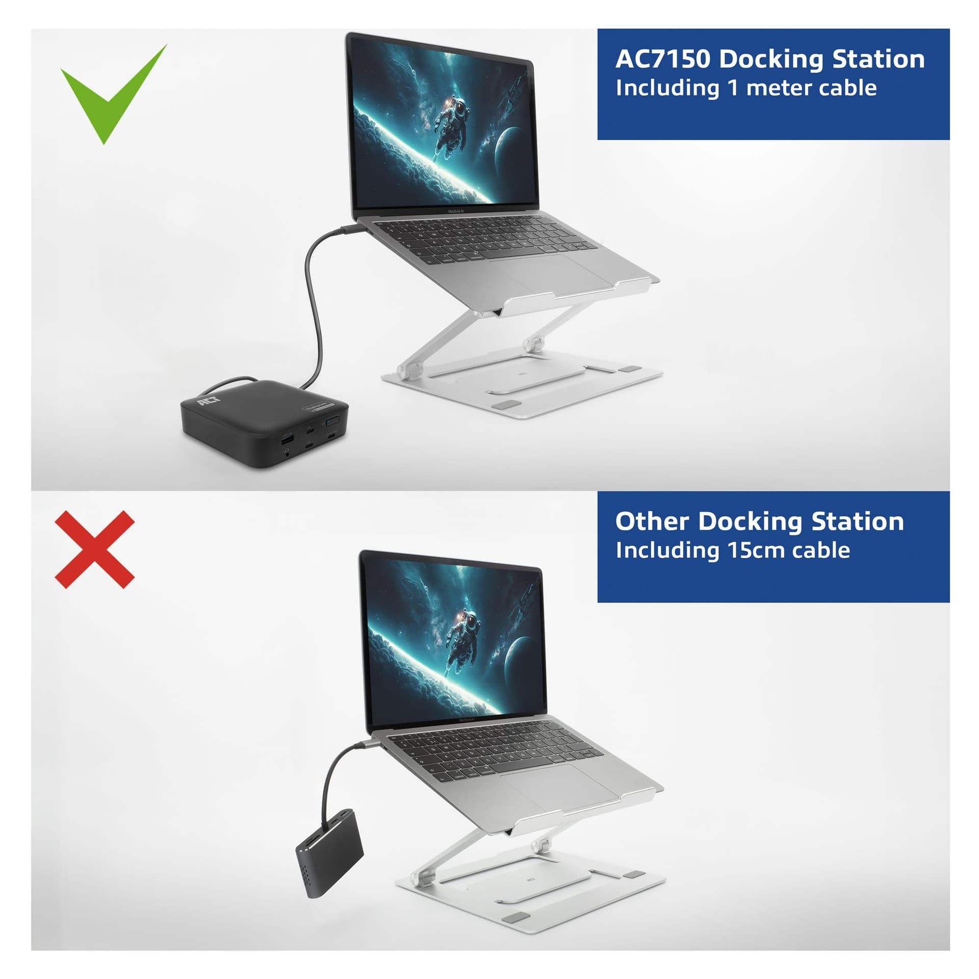Dockingstation ACT USB-C Dual Monitor met Power Delivery 6
