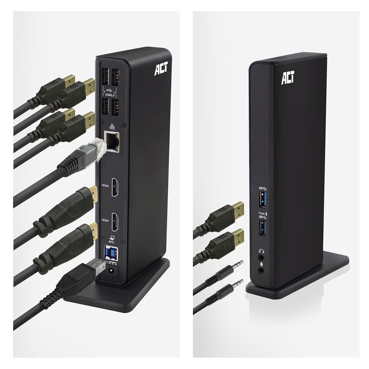 Dockingstation ACT USB-C Dual Monitor met laadpoort 5