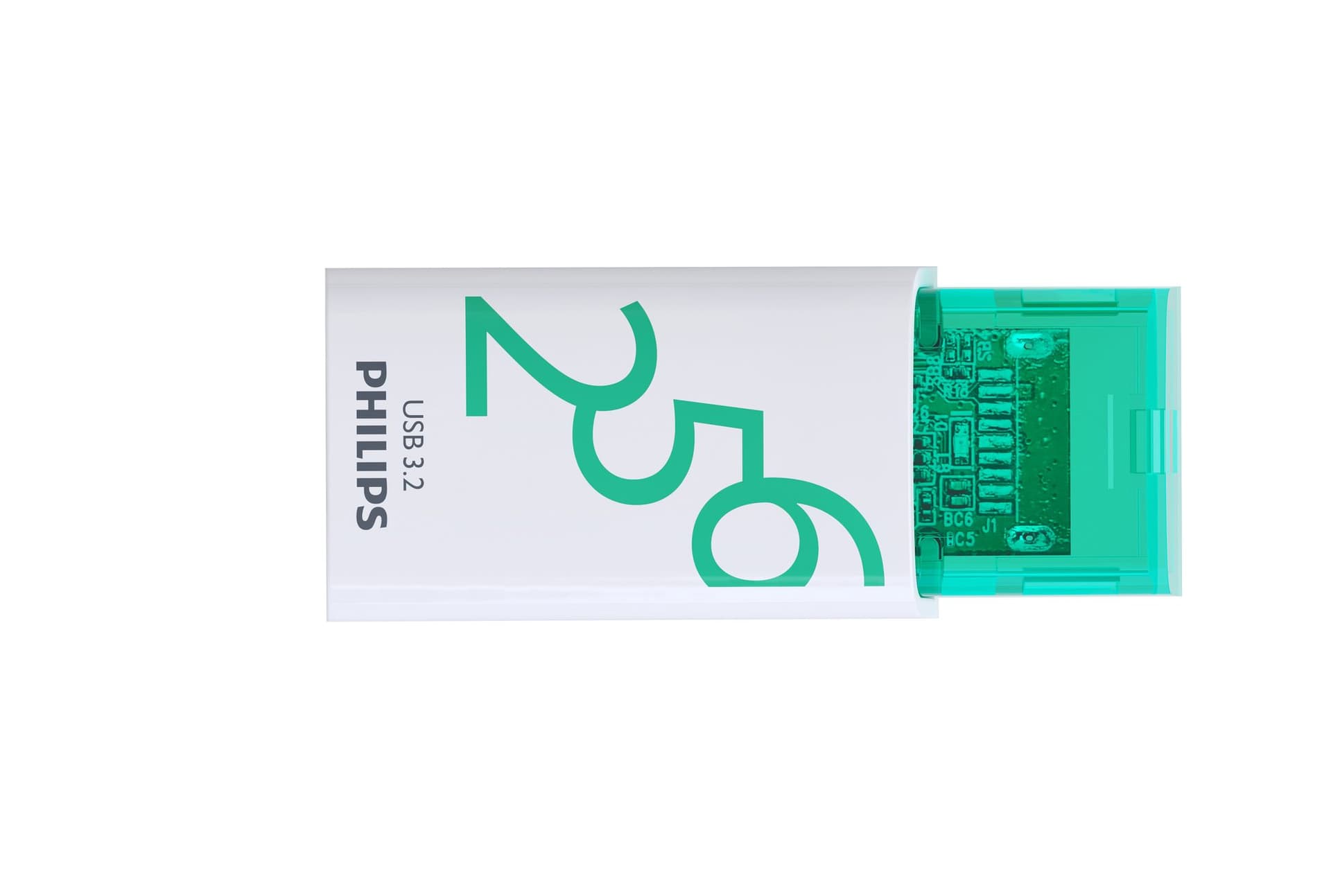 USB stick 3.2 Philips Click USB-C 256GB groen 4