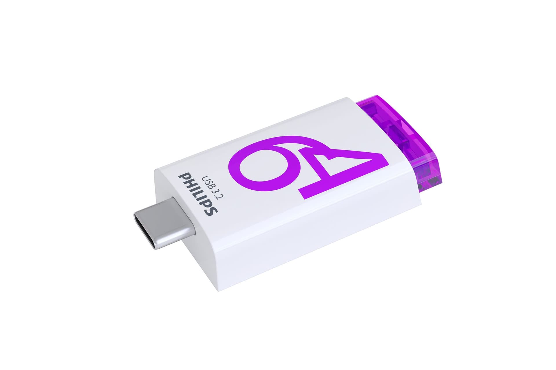 USB stick 3.2 Philips Click USB-C 64GB paars 2