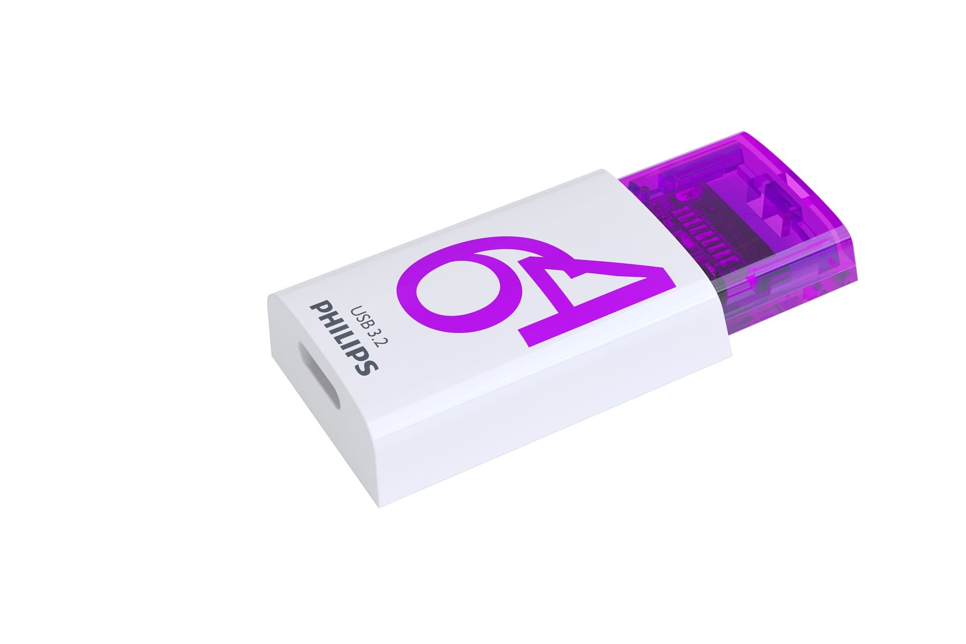 USB stick 3.2 Philips Click USB-C 64GB paars 3