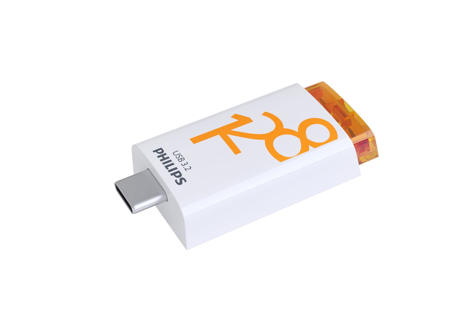 USB stick 3.2 Philips Click USB-C 128GB oranje 2