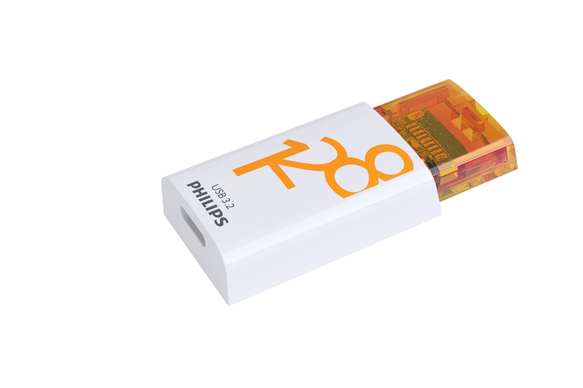 USB stick 3.2 Philips Click USB-C 128GB oranje 3