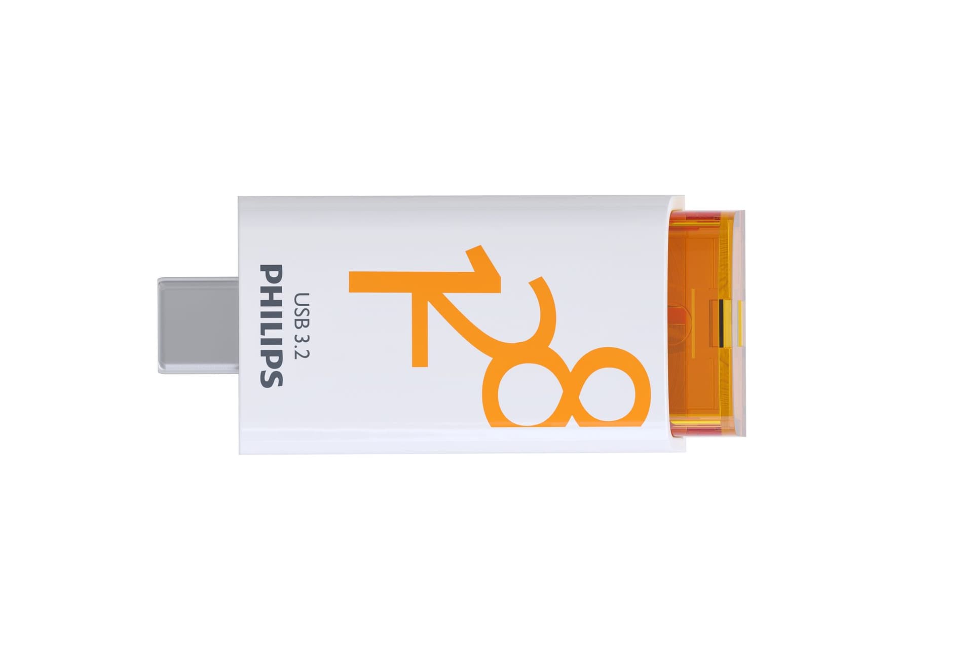 USB stick 3.2 Philips Click USB-C 128GB oranje 4