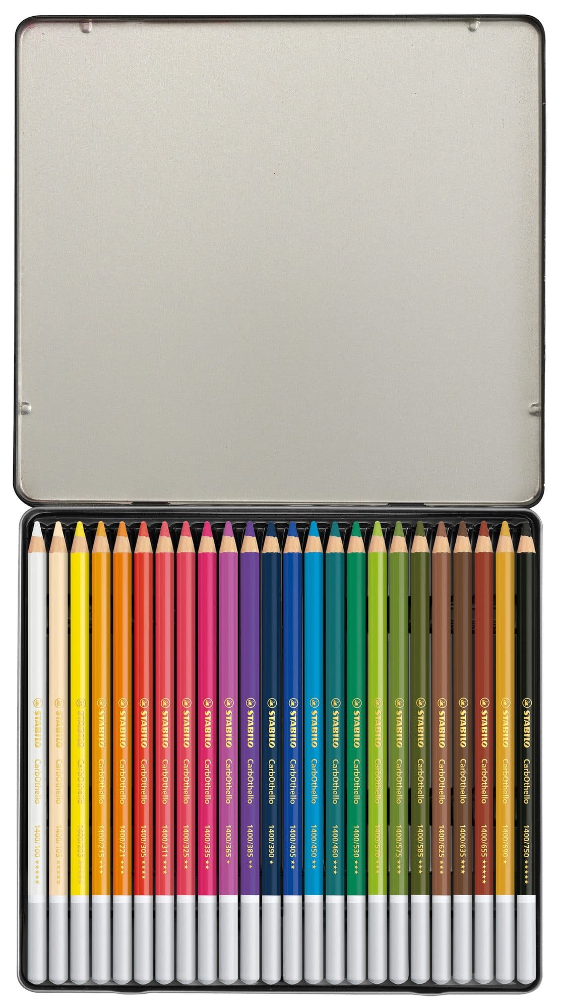 Kleurpotloden STABILO CarbOthello kalkpastel assorti blik à 24 stuks 2