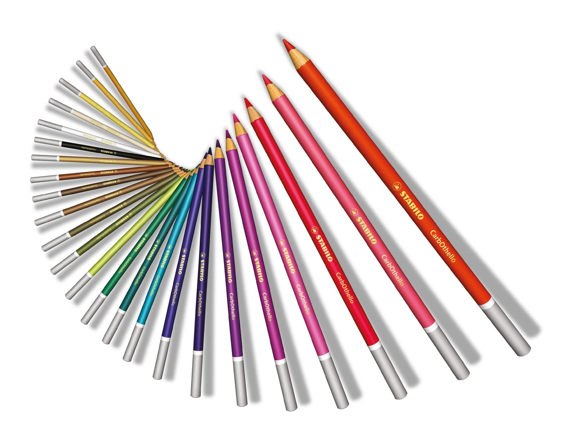 Kleurpotloden STABILO CarbOthello kalkpastel assorti blik à 48 stuks 5