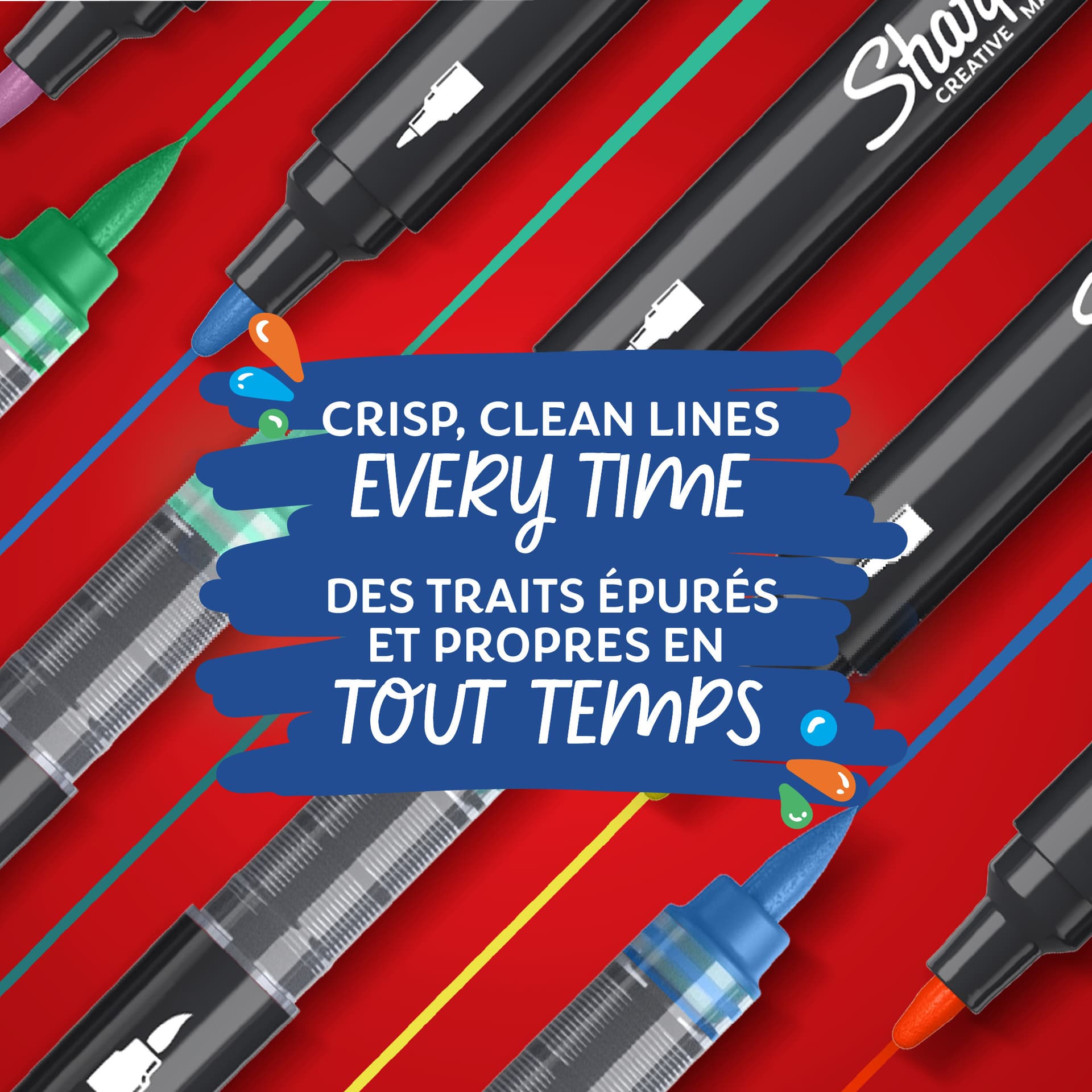 Creatieve marker Sharpie assorti 2 stuks 8