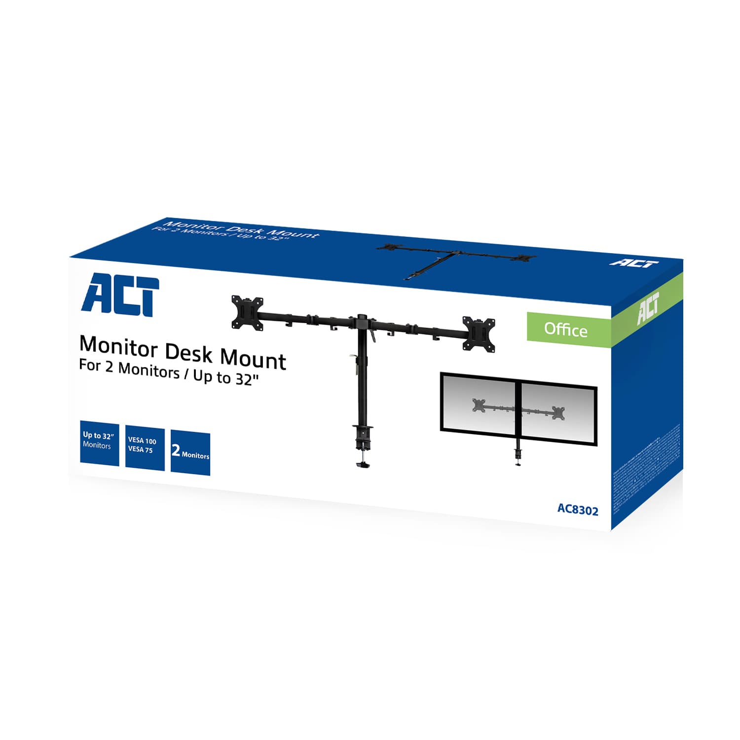 Monitorarm ACT 2 schermen 2