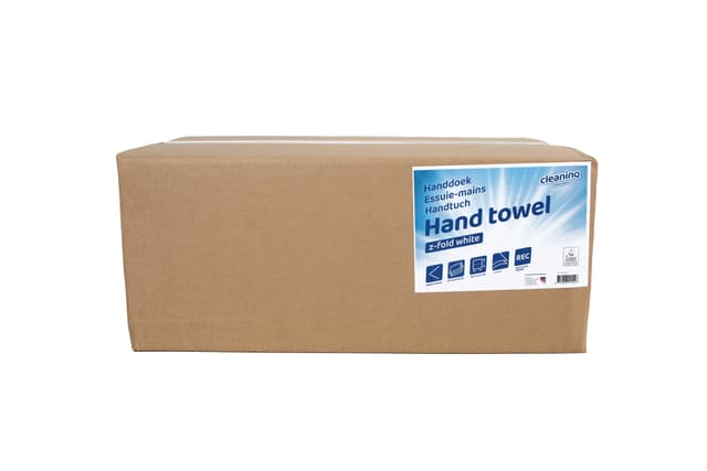 Handdoek Cleaninq H3 z-vouw 2-laags 225x220mm 20x200 vel wit 3