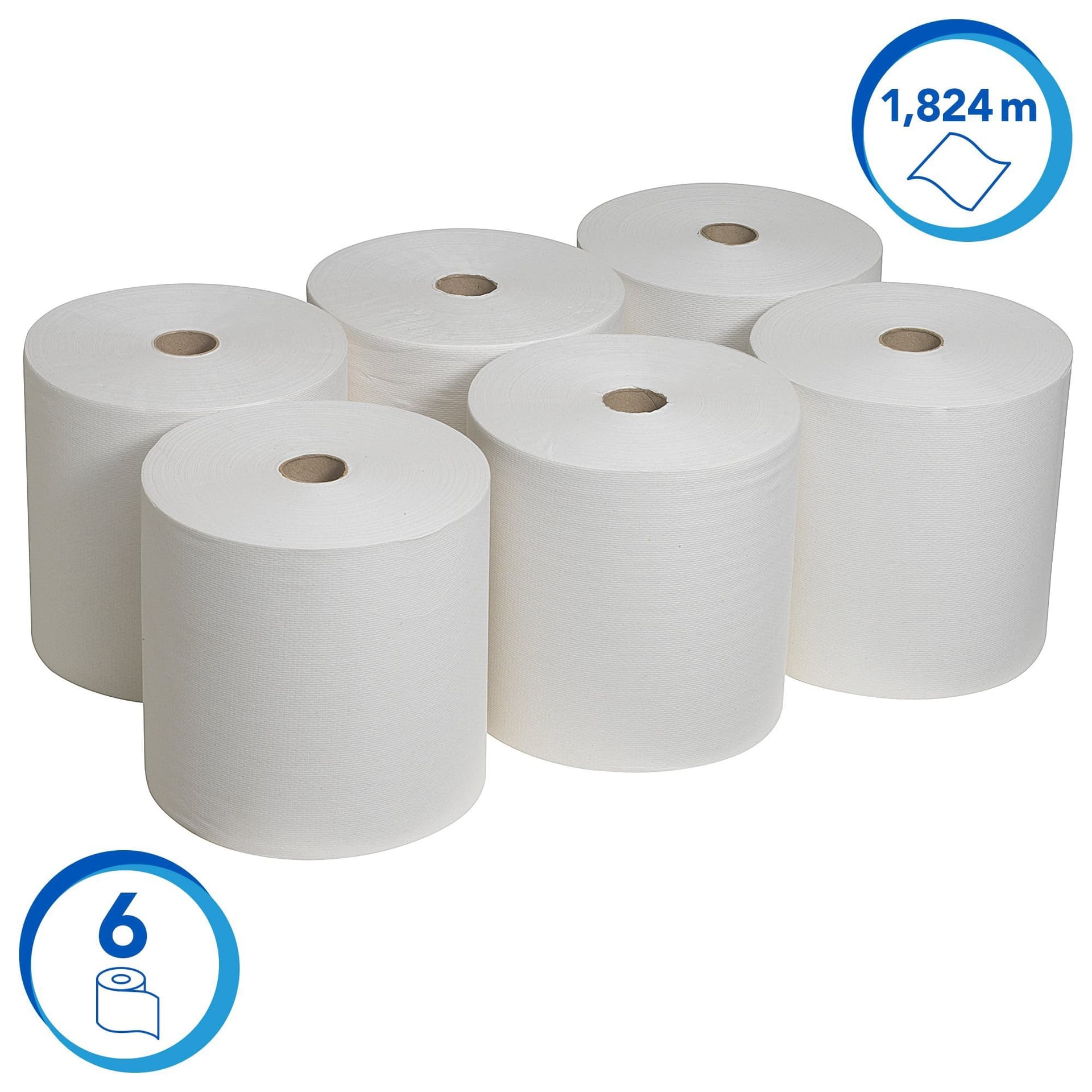 Handdoekrol Scott 1-laags 304m wit 6667 2