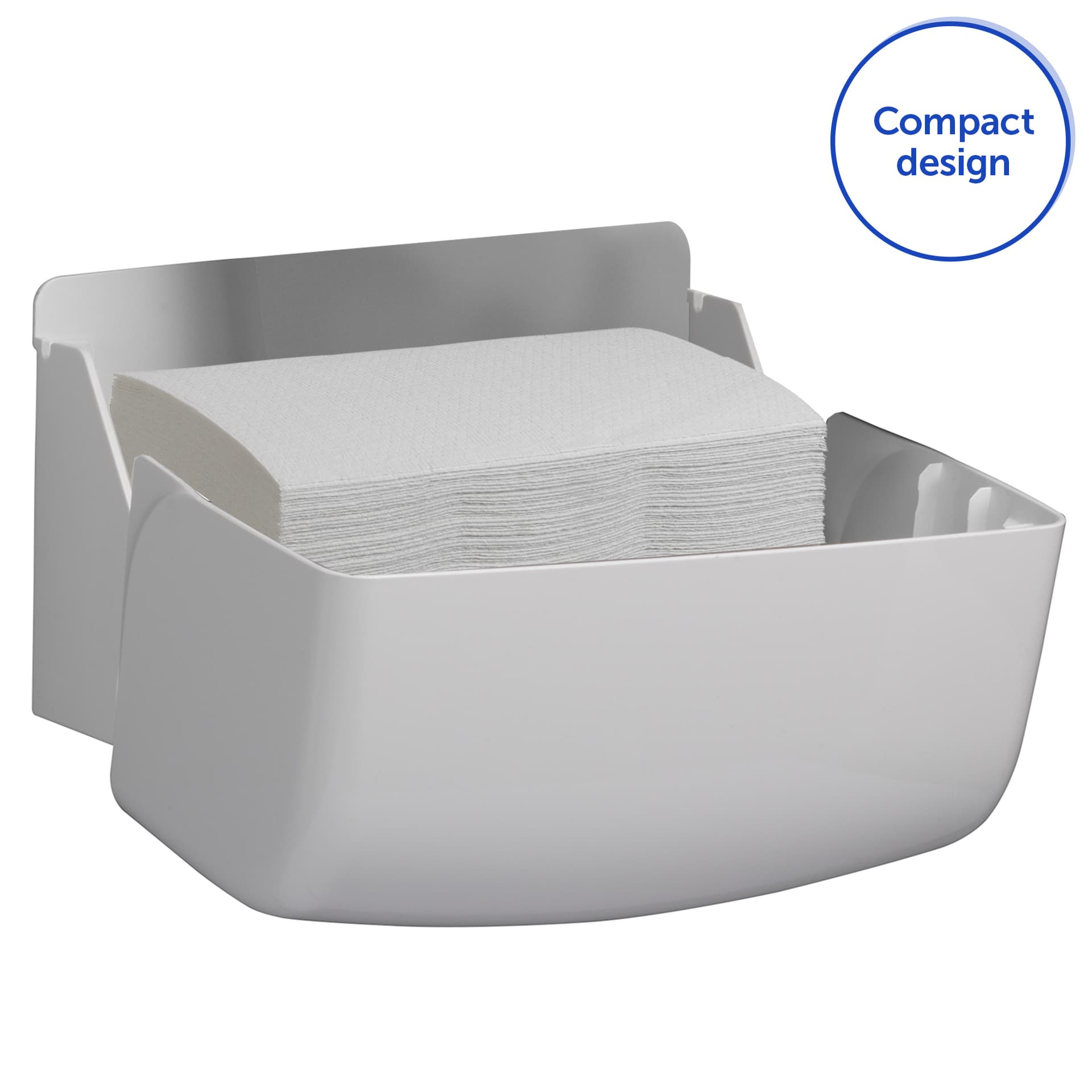 Handdoekdispenser Aquarius voor i-vouw mini wit 6956 3