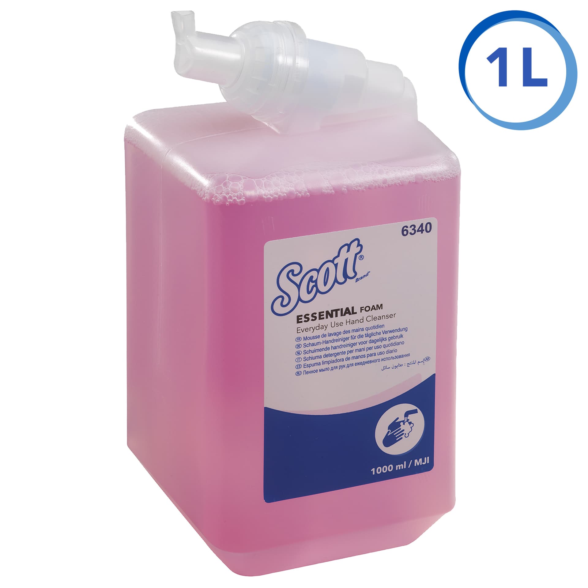Handzeep Scott Essential foam roze 1000ml 6340 3