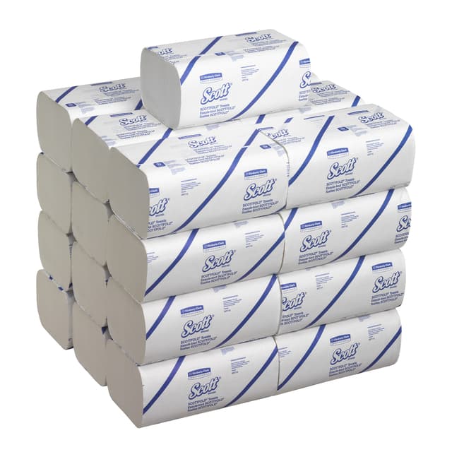 Handdoek Scott i-vouw 1-laags 200x315mm 25x175stuks wit 6633 2