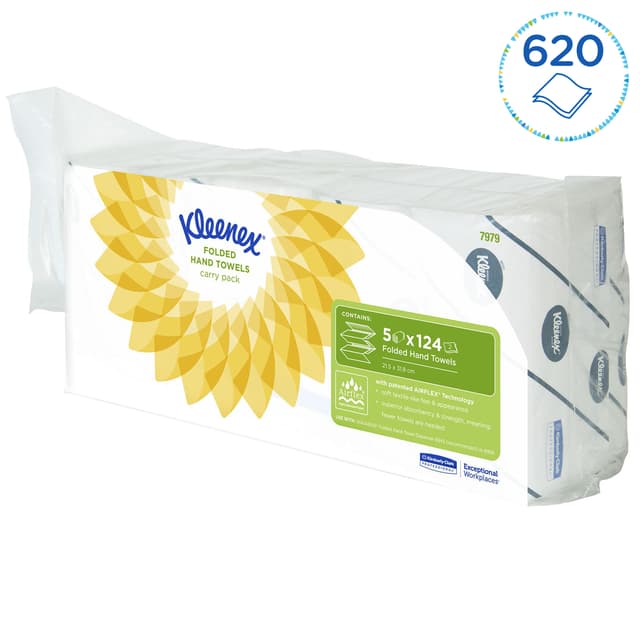 Handdoek Kleenex Ultra i-vouw 2-laags 215x315mm 5x124stuks 7979 2